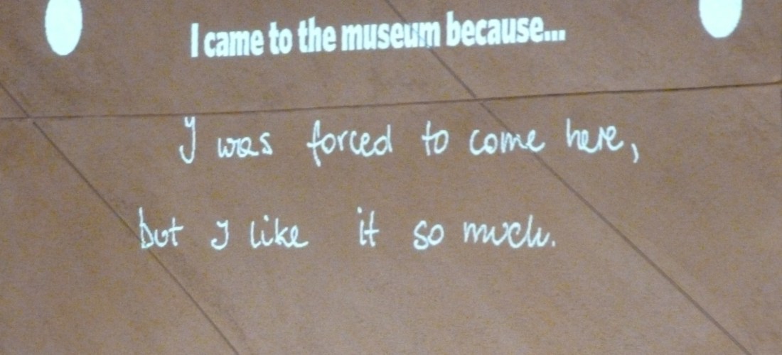 I came to the museum because...